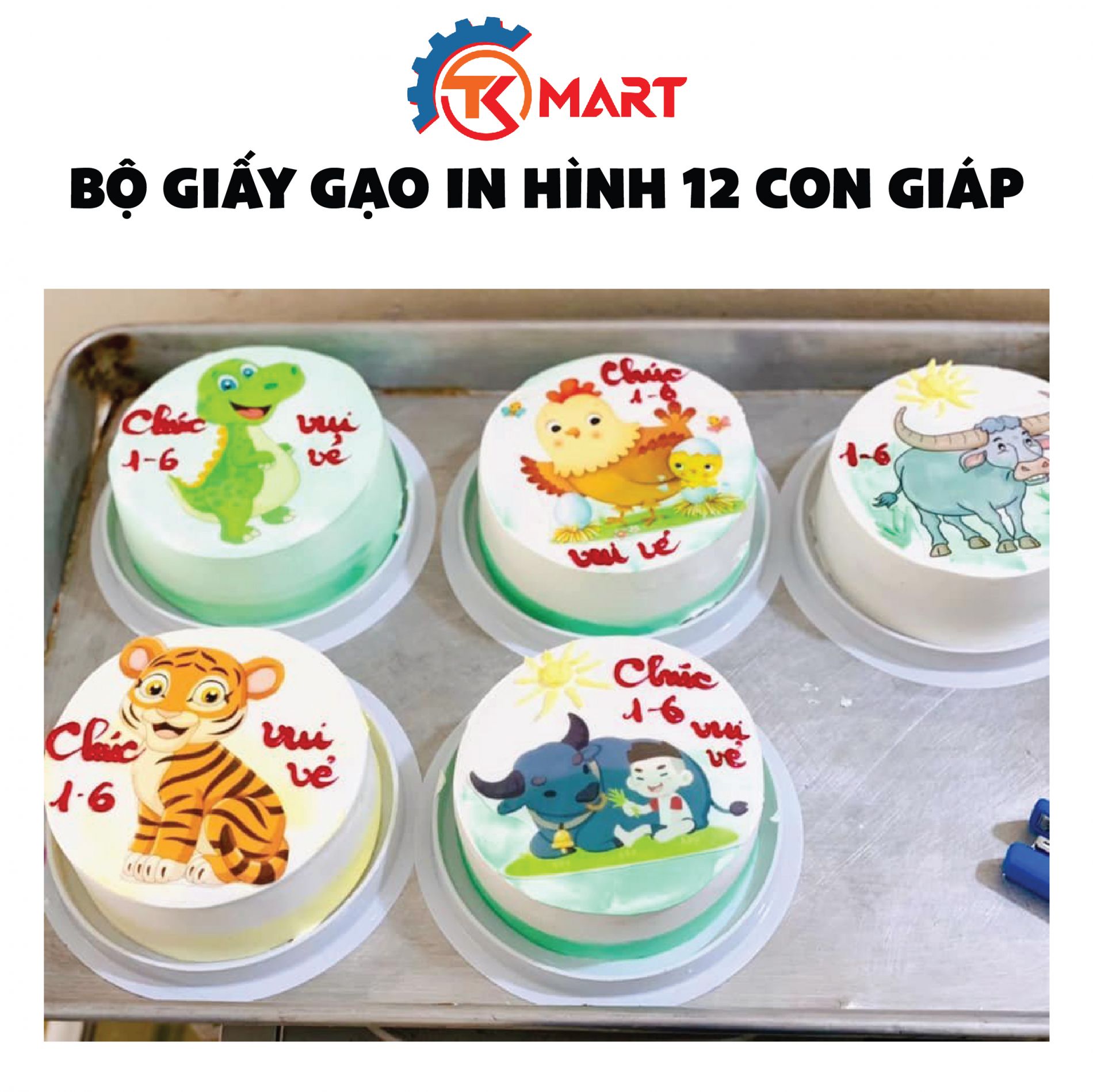 Giấy gạo 12 con giáp