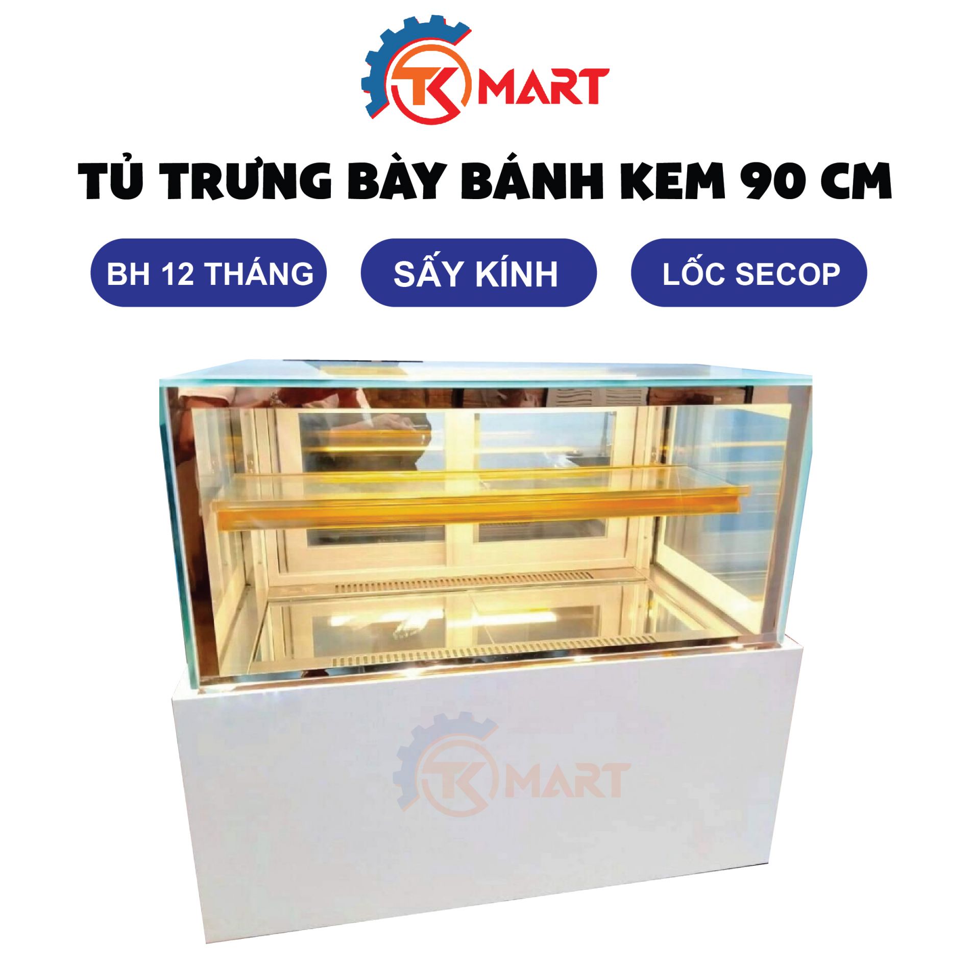 Tủ trưng bánh mini 90cm